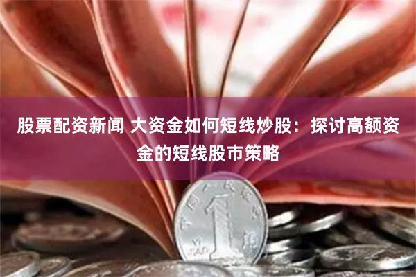 股票配资新闻 大资金如何短线炒股：探讨高额资金的短线股市策略